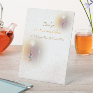 magical celebration mum’s birthday Pedestal Sign