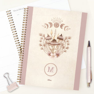 Magical Celestial Cottagecore Mushroom Moon Boho Planner