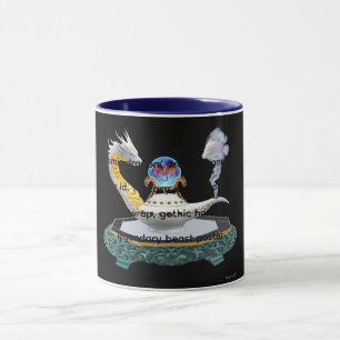 Magical Ceramic Dragon Lantern Fantasy Art Mug