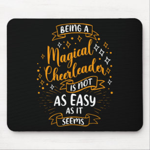 Magical Cheerleader - Cheerleader Christmas Pajama Mouse Pad
