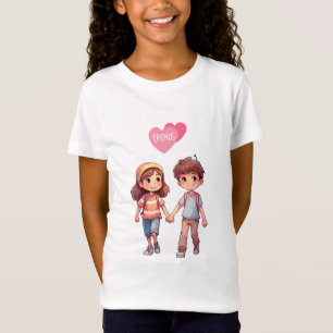 Magical Childhood: A Girl and Boy as Friends T-Shirt