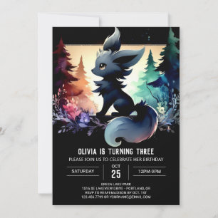 Magical Children Wolf Birthday Invitation
