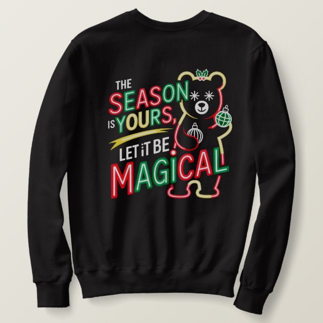 Magical Christmas Bear Festive Holiday Pullover 