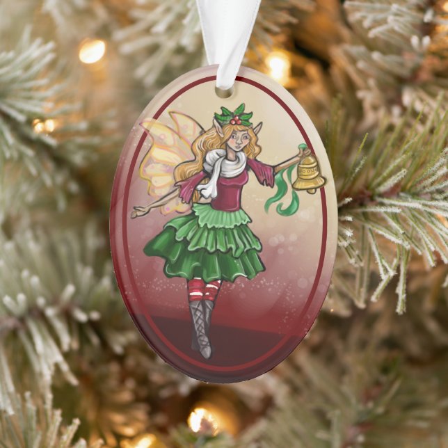 Magical Christmas Bell Fairy Ornament (Tree)