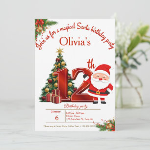 Magical Christmas Birthday Card for Girls