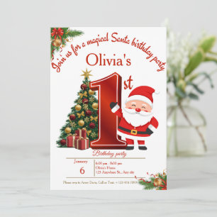 Magical Christmas Birthday Card for Girls