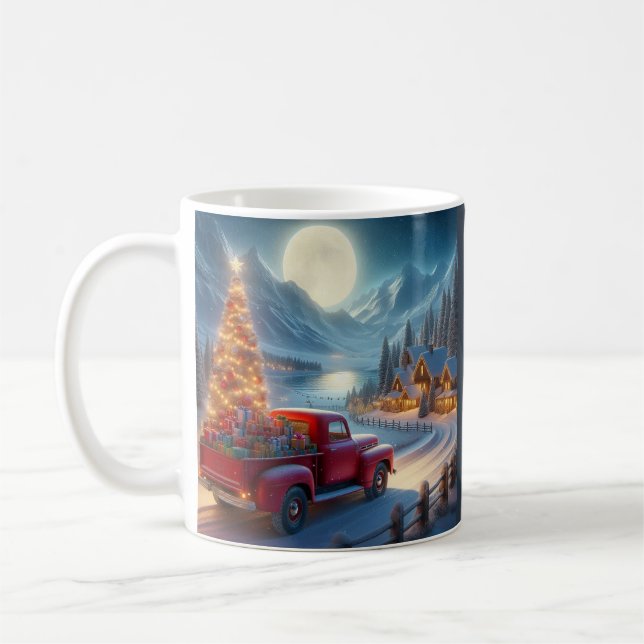 Magical Christmas Eve Delivery Coffee Mug (Left)