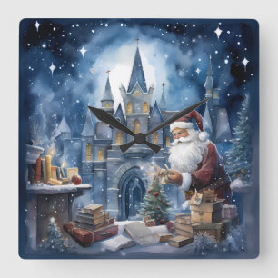 Magical Christmas Eve Wall Clock