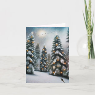 Magical Christmas Forest Card