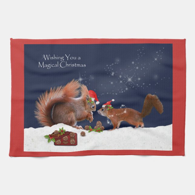 Magical Christmas Kitchen Towel (Horizontal)