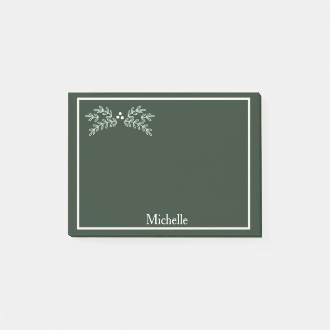 Magical Christmas Mistletoe ID441 Post-it Notes (Front)