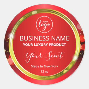 Magical Christmas Red Logo Product Labels