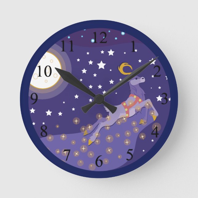 Magical Christmas Round Clock (Front)