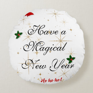 Magical Christmas round cushion