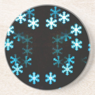 Magical Christmas Snowflakes Coaster