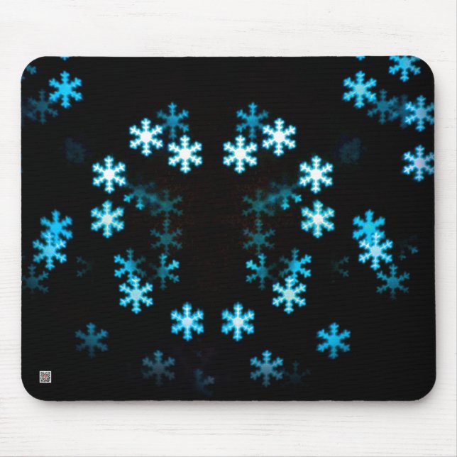 Magical Christmas Snowflakes Mouse Pad (Front)