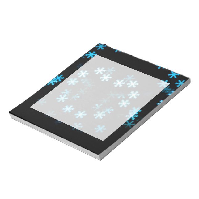Magical Christmas snowflakes Notepad (Rotated)