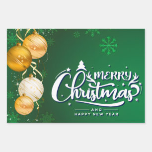 Magical Christmas Spirit – Festive Holiday Design Wrapping Paper Sheet