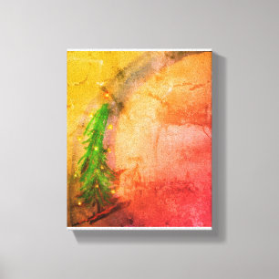 Magical Christmas Tree canvas brightens home Print