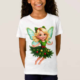 Magical Christmas Tree Fairy Kids T-Shirt