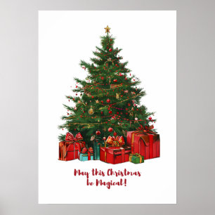 Magical Christmas Tree Poster
