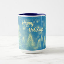 Magical Christmas Trees Happy Holidays