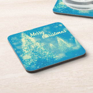 Magical Christmas Trees Merry Christmas Coaster