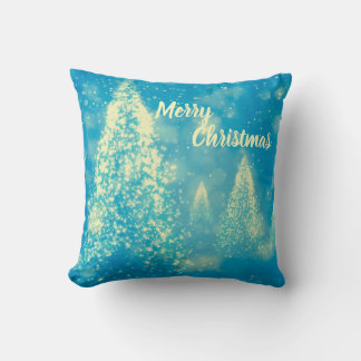 Magical Christmas Trees Merry Christmas Cushion