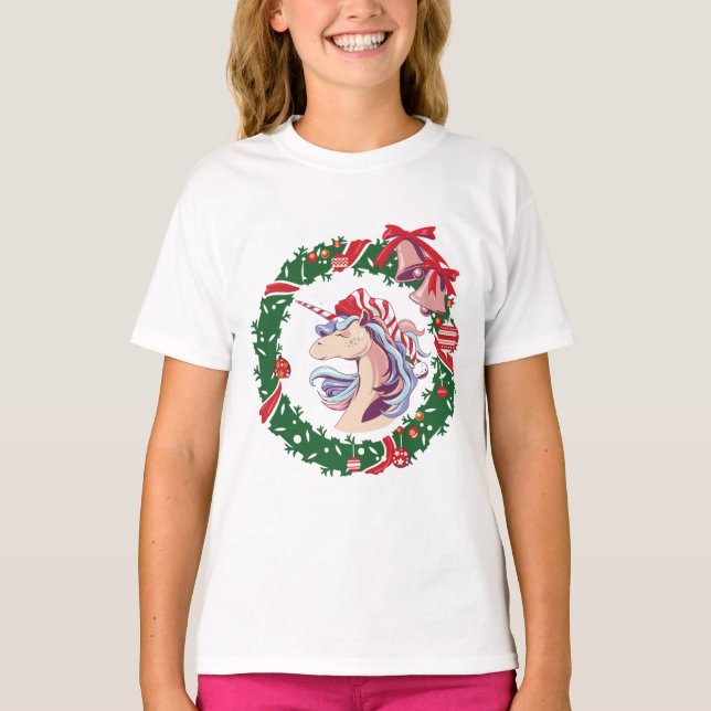 Magical Christmas Unicorn     T-Shirt (Front)
