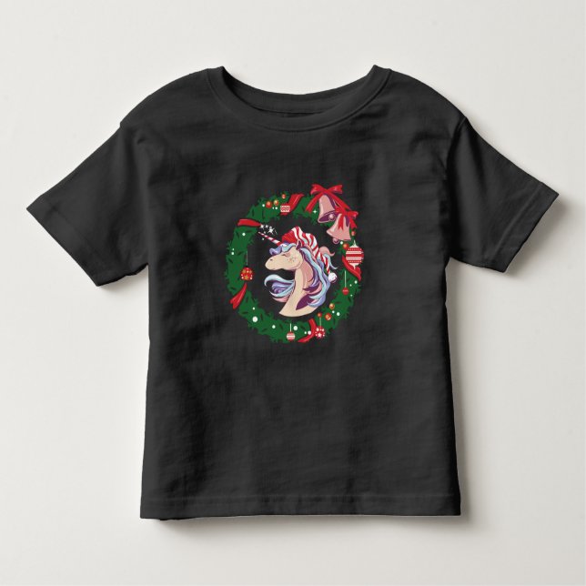 Magical Christmas Unicorn     Toddler T-Shirt (Front)