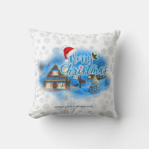 Magical Christmas Village Cushion