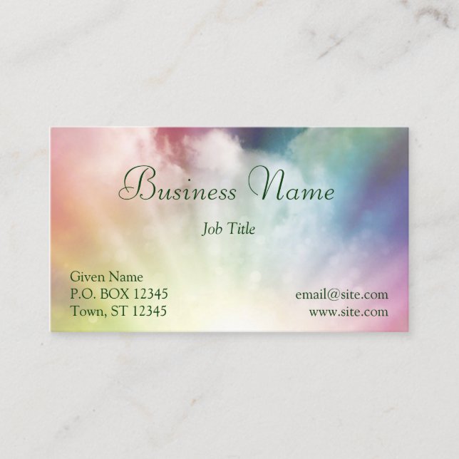 Magical Clouds Business Card (Front)