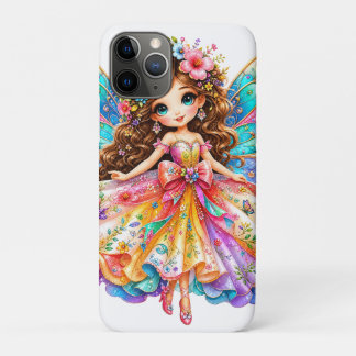 Magical Colourful Fairy Digital Clipart - Cute Fan Case-Mate iPhone Case