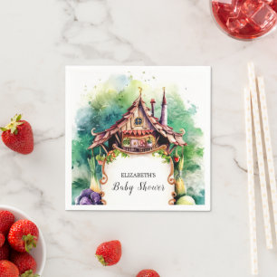 Magical Colourful Farmer's Market Baby Shower Napkin