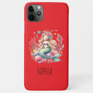 Magical Colourful Mermaid Name Birthday Gift Case-Mate iPhone Case