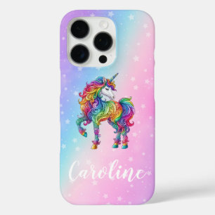 Magical colourful unicorn  iPhone 16 pro case