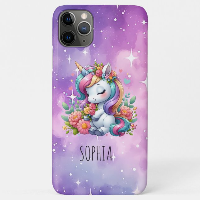 Magical Colourful Unicorn Girly Birthday Gift Case-Mate iPhone Case (Back)