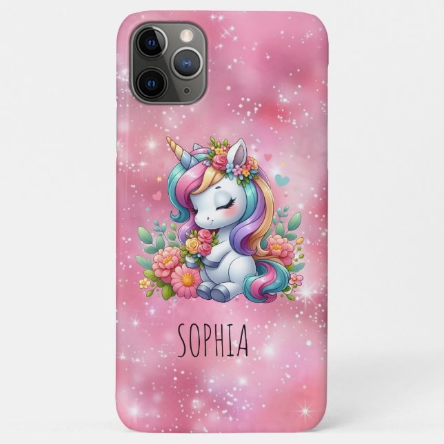 Magical Colourful Unicorn Girly Birthday Gift Case-Mate iPhone Case (Back)