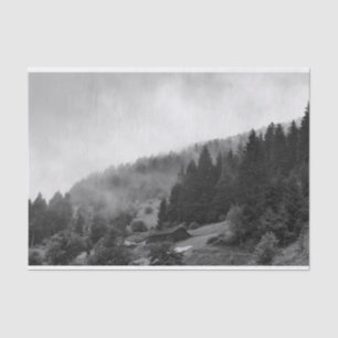 Magical, cool nature in fog tissue paper