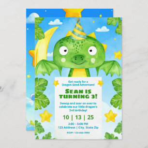 Magical Creatures Birthday Party Invitations