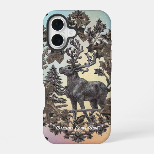 "Magical Creatures" iPhone 16 Case (Back)