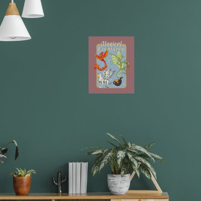 Magical Creatures Vintage Graphic Poster (Living Room 1)