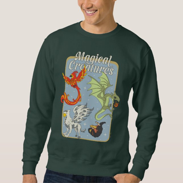 Magical Creatures Vintage Graphic Sweatshirt (Front)