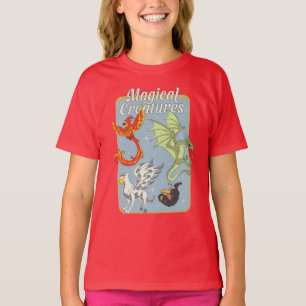 Magical Creatures Vintage Graphic T-Shirt