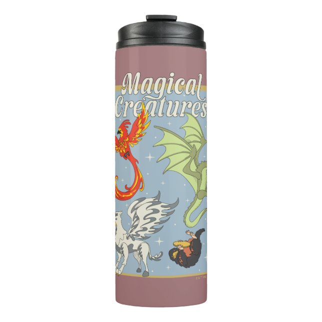 Magical Creatures Vintage Graphic Thermal Tumbler (Front)