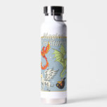 Magical Creatures Vintage Graphic Water Bottle<br><div class="desc">Celebrate the wonder of the wizarding world with this vibrant “Magical Creatures” design. Featuring a stunning collection of legendary beasts — including a blazing phoenix, a soaring hippogriff, a mighty dragon, and a mischievous nifﬂer — this colorful illustration captures the excitement and diversity of magical wildlife. Set against a softly...</div>