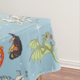 Magical Creatures Vintage Pattern Tablecloth