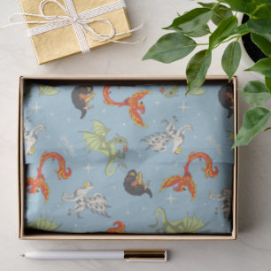 Magical Creatures Vintage Pattern Tissue Paper