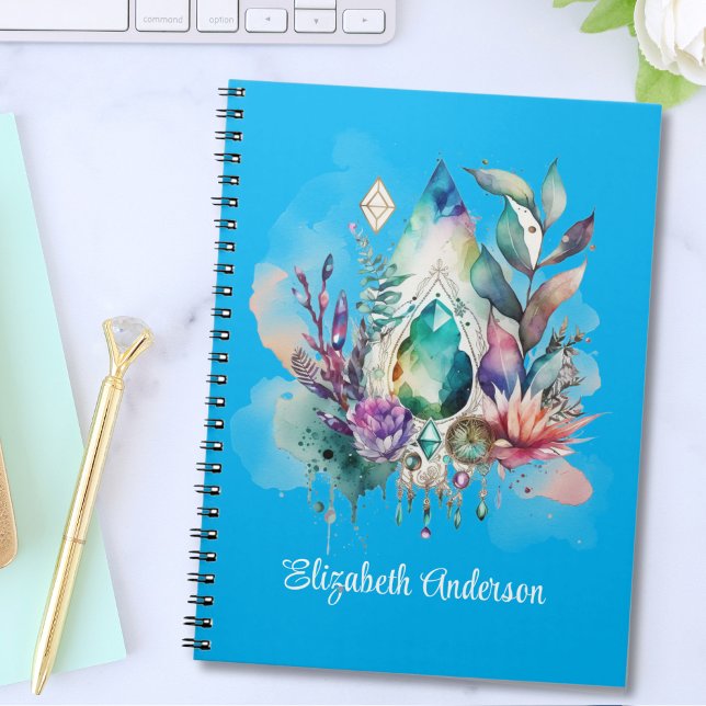 Magical Crystals Dreamcatcher Aqua Notebook (Creator Uploaded)