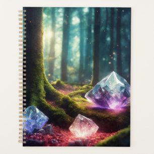 Magical Crystals in a Enchanted Forest Planner